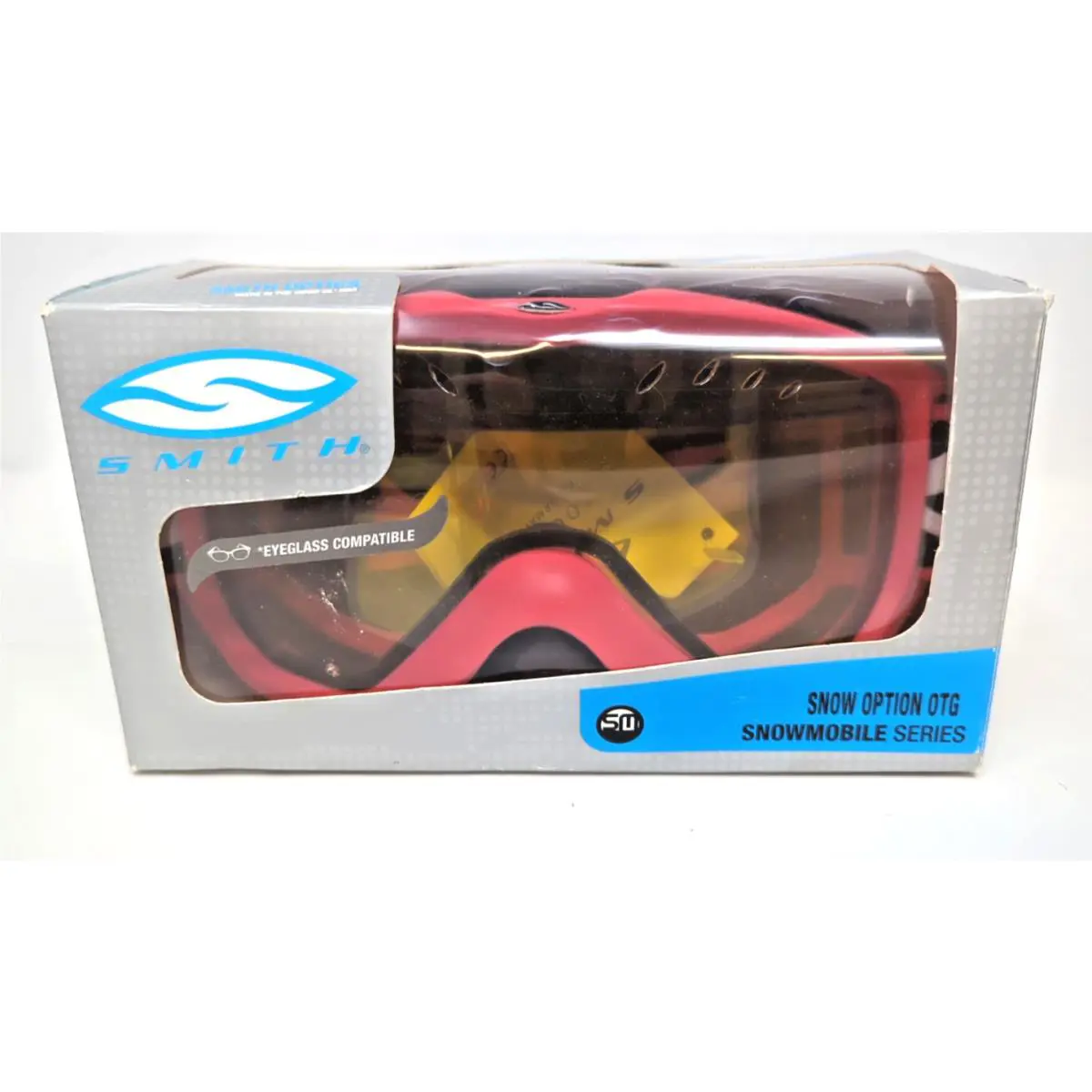 Vintage Smith Snow Option Otg Series Goggles Yellow Lens Usa