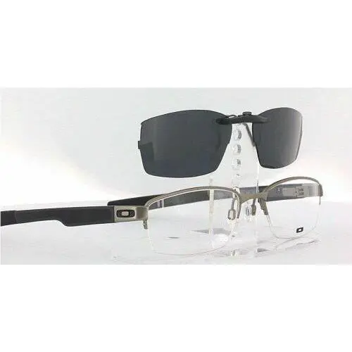 Oakley sunglasses - Oakley DOUBLE-TAP-OX3123-51X18 Polarized Clip-On S - Grey, Revo Blue Mirrored, and 12 other lens s to choose: REVO Blue Mirrored