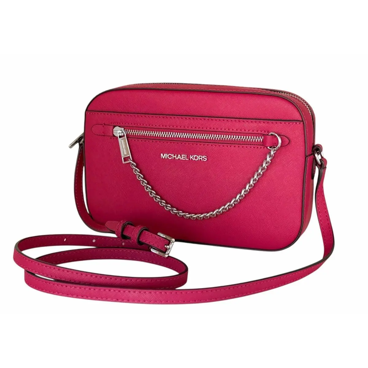 Jet Set Item East West Zip Chain Shoulder Crossbody Bag Cornflower by Michael Kors