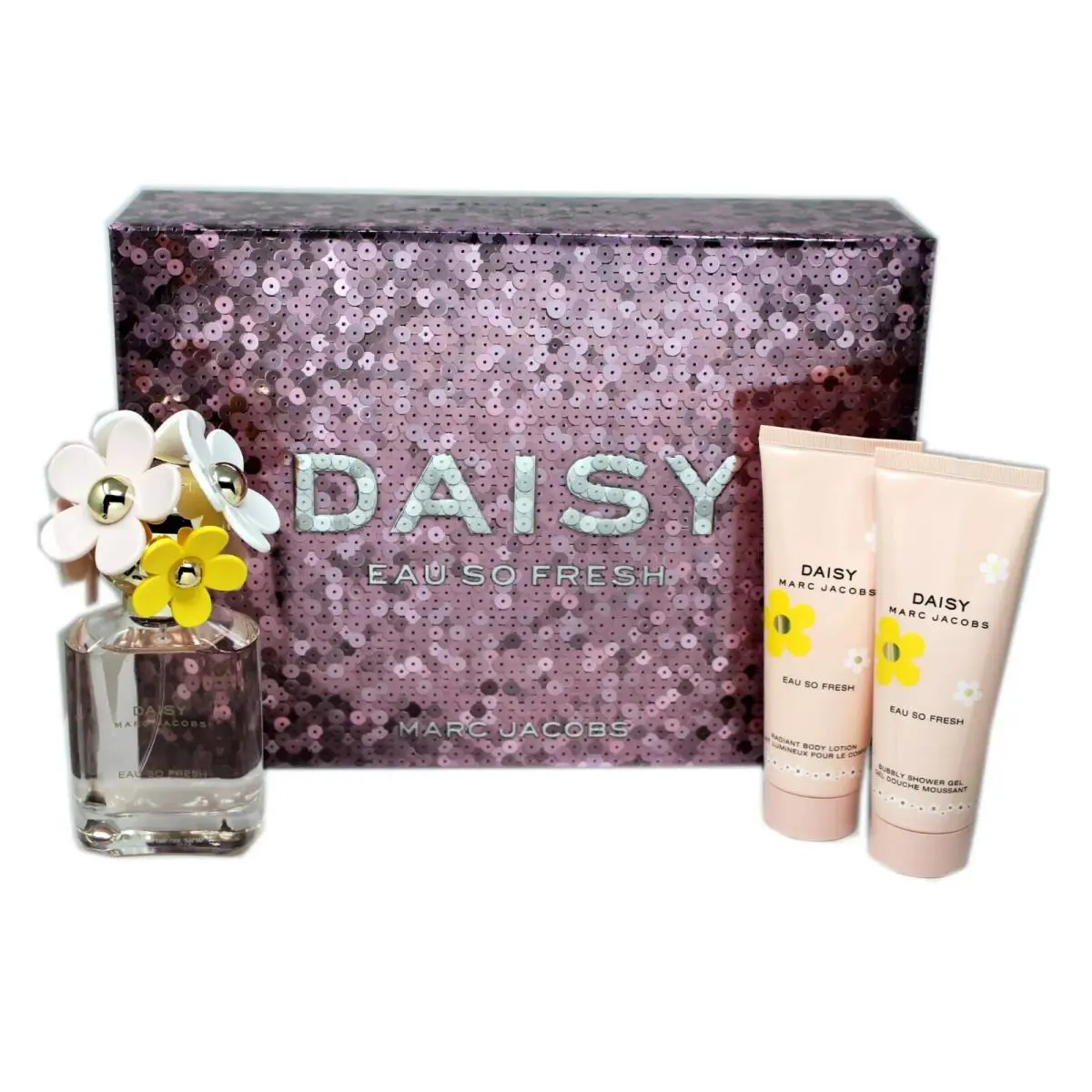 Marc Jacobs Daisy Eau SO Fresh 3 Piece Gift Set Eau DE Toilette Spray 75ML D