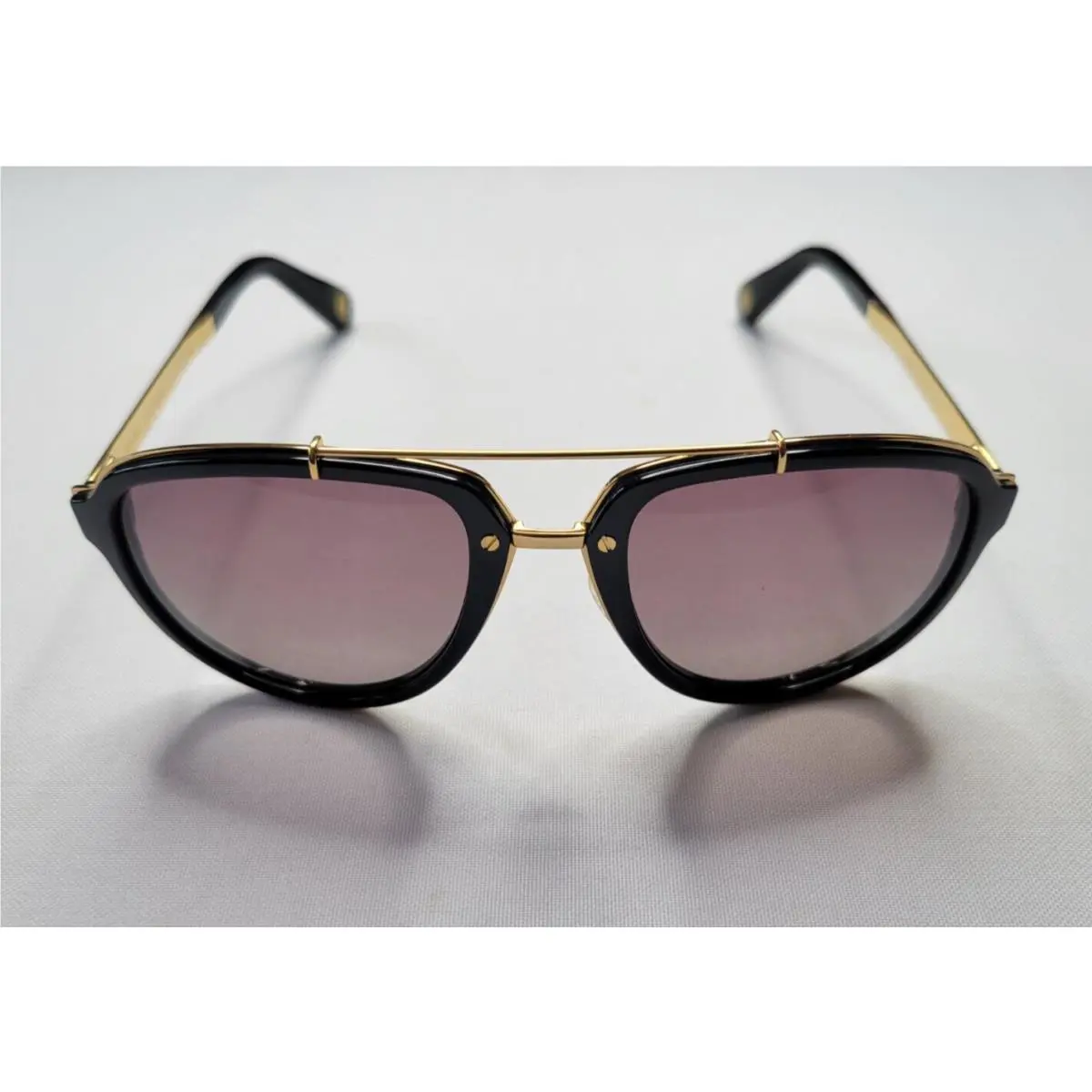 Marc Jacobs MJ515/S 0OT/PB Gold Black Aviator Sunglasses Made IN Italy