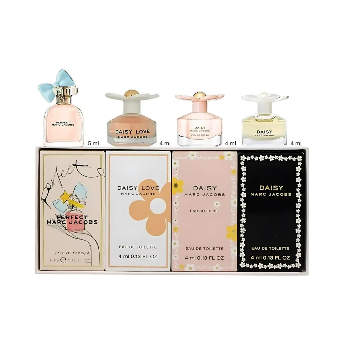 4 Marc Jacobs Coffret 4ml. Perfect/daisy Love/eau So Fresh/daisy `N