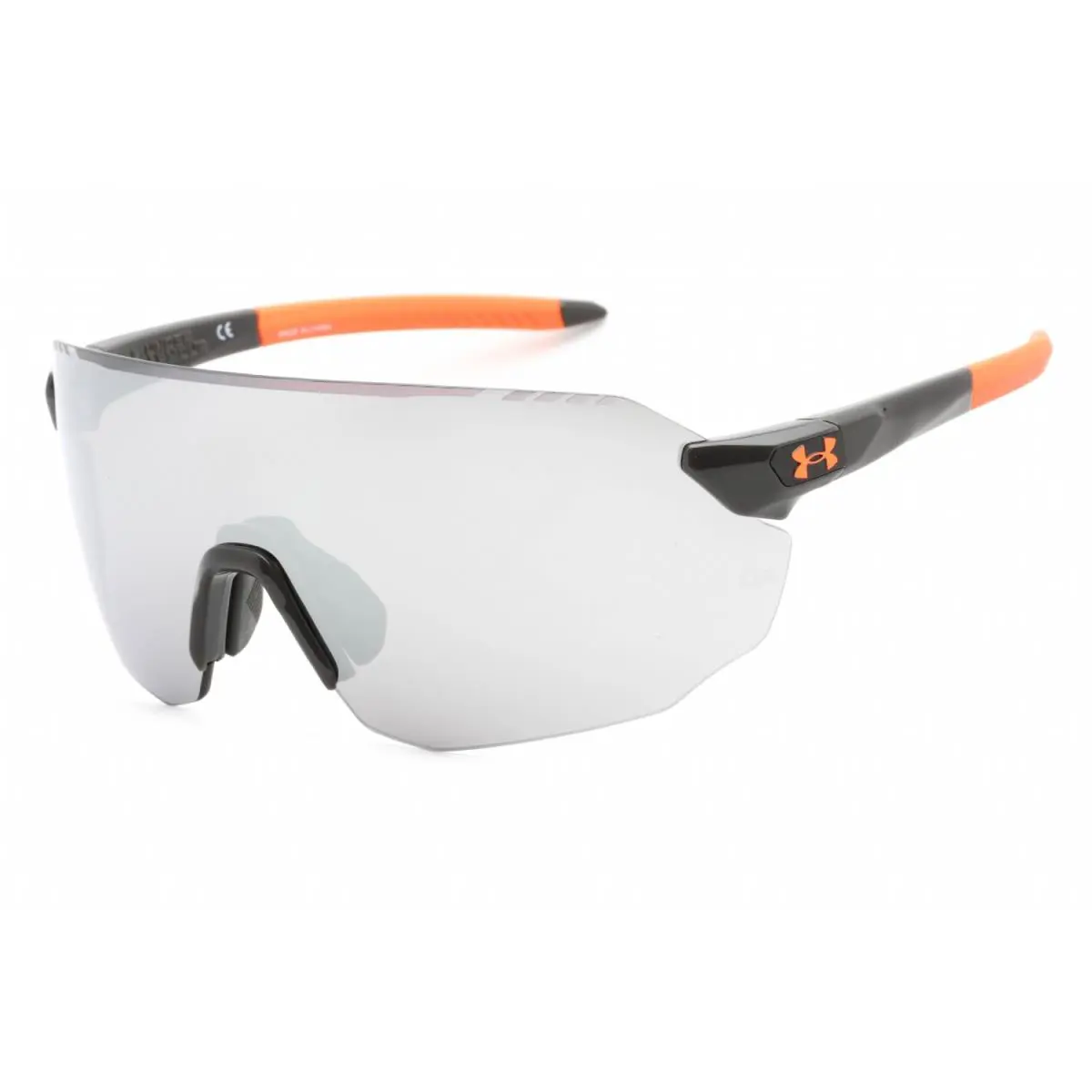 Under Armour UA Halftime 0KB7 QI Sunglasses Grey Frame Silver Lenses 99mm