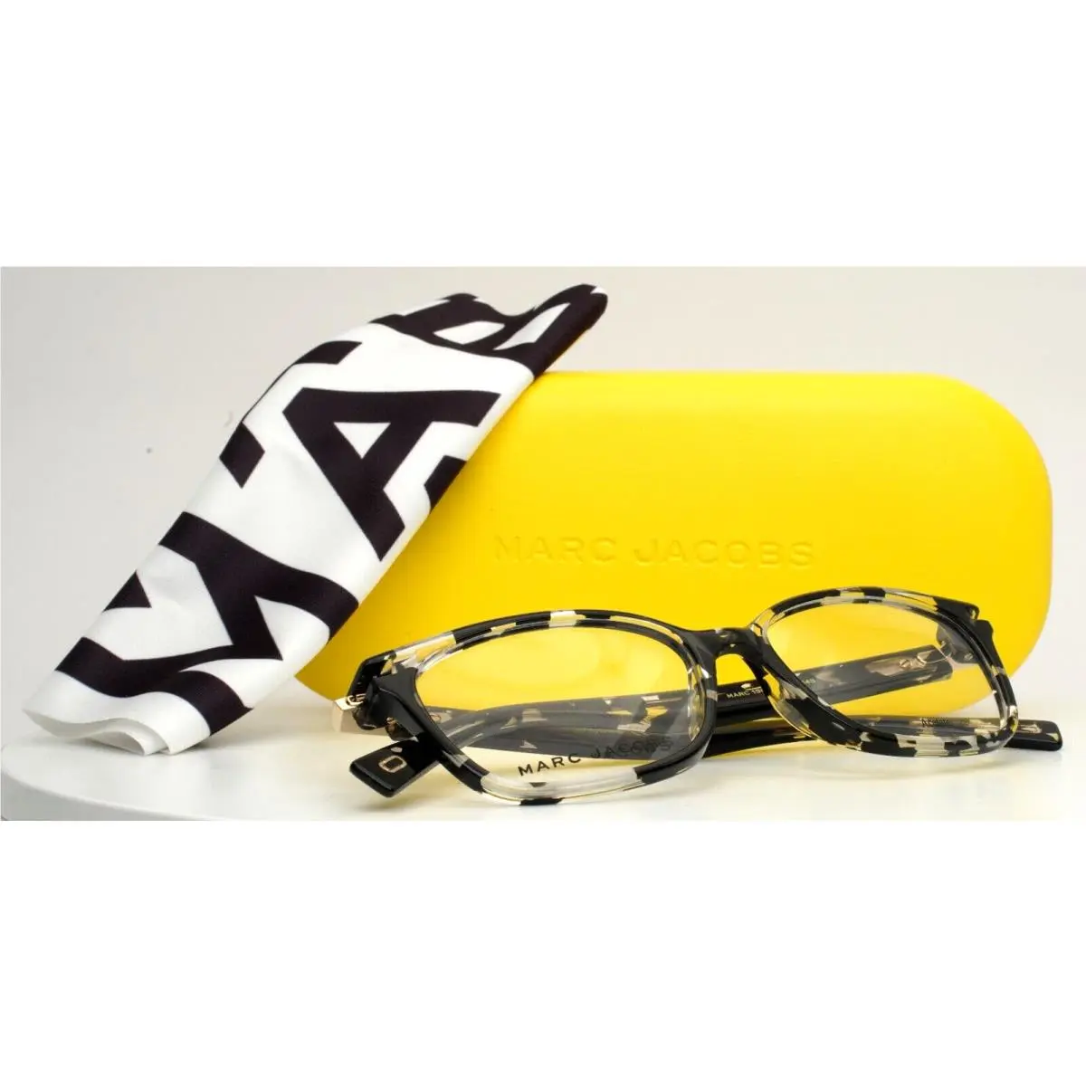 Marc Jacobs 190 9WZ Black Tortoise Womens Rectangle Eyeglasses 53-16-145 B:37