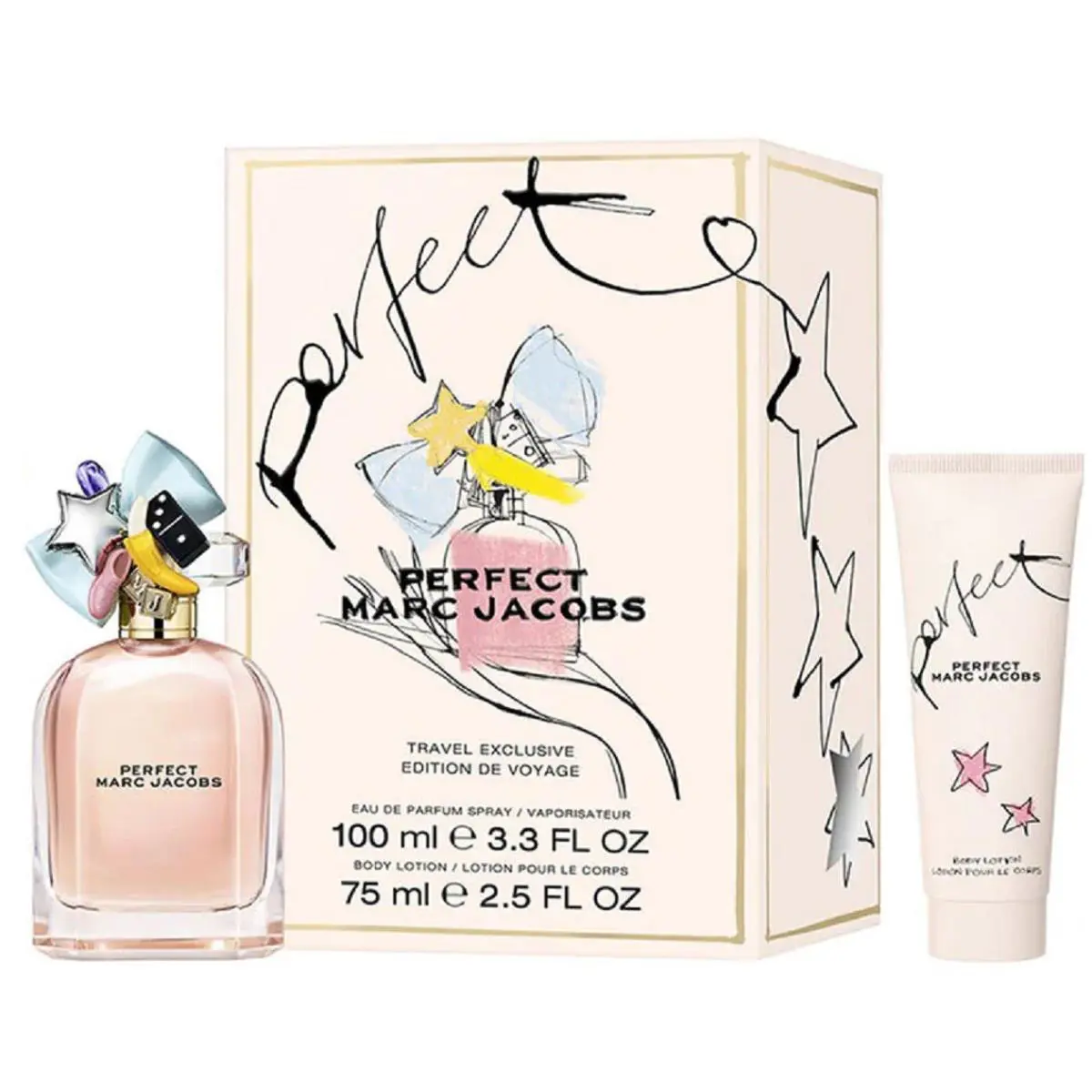 Marc Jacobs Perfect For Women Perfume 2 Pcs Travel Exclusive Set