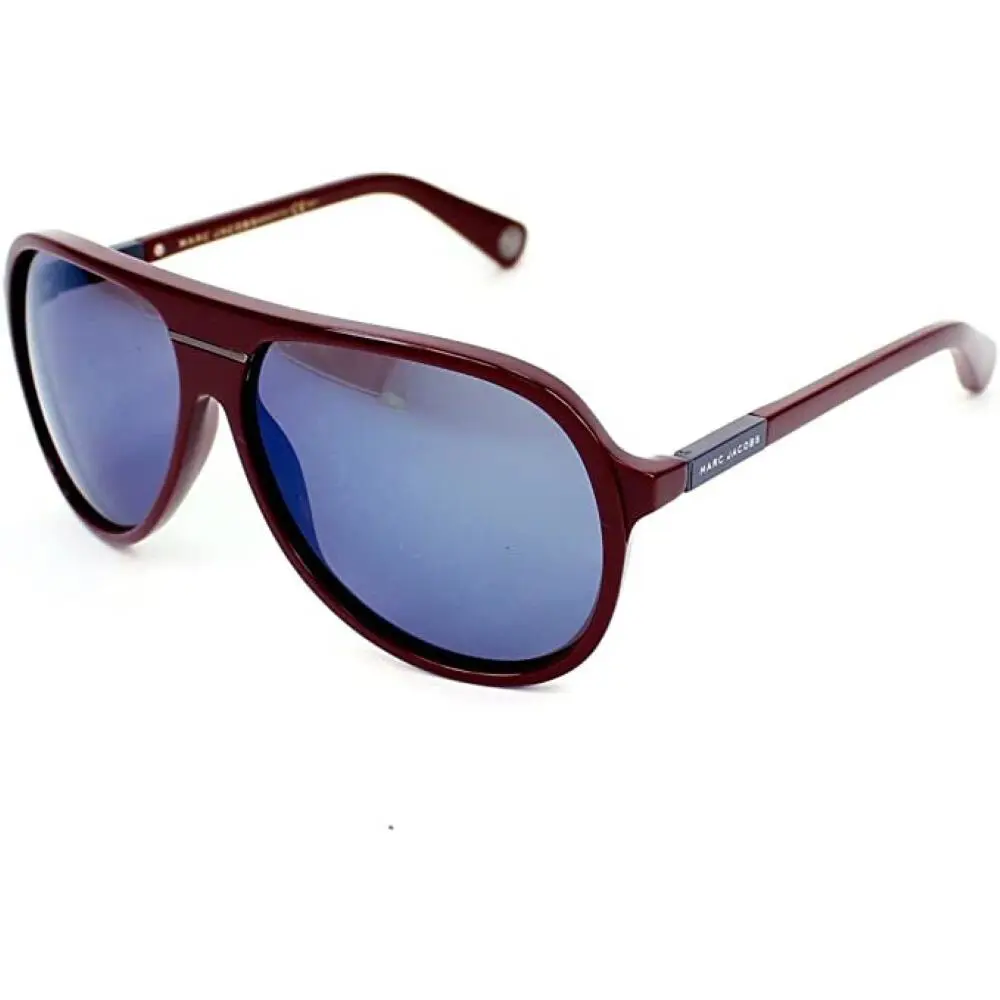 Marc Jacobs MJ 514 /S Lhfxt Acetate Burgundy Grey Mens Sunglasses - Frame: Burgandy Grey, Lens: Blue Grey Shaded