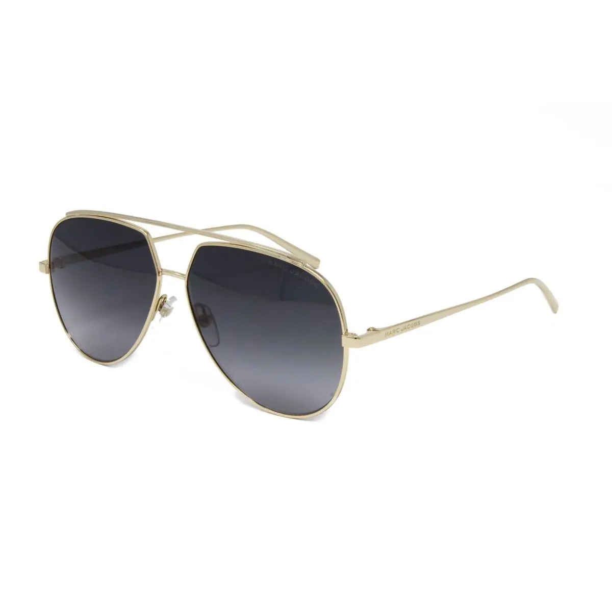 Marc Jacobs Sunglasses Unisex Aviator 455/S J5G Gold 59mm Grey Gradient Lens - Frame: Gold, Lens: Gray