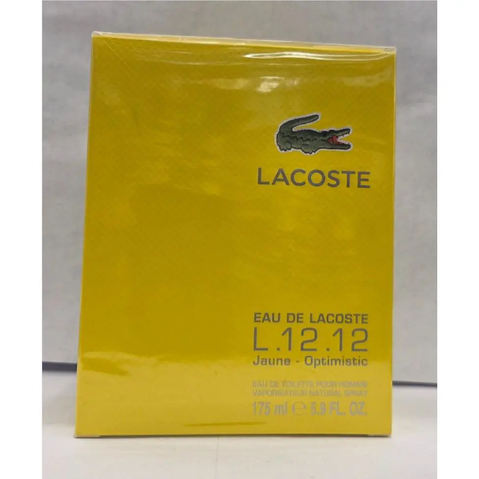 Eau DE Lacoste L.12.12 Jaune-optimistic Edt Spray 5.9 oz / 175 ml
