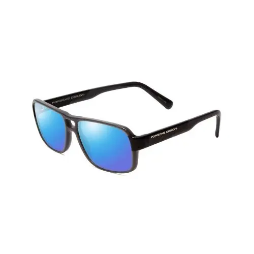 Porsche P8217-C 56mm Polarized Sunglasses Light Grey Carbon Fiber 4 Lens Options