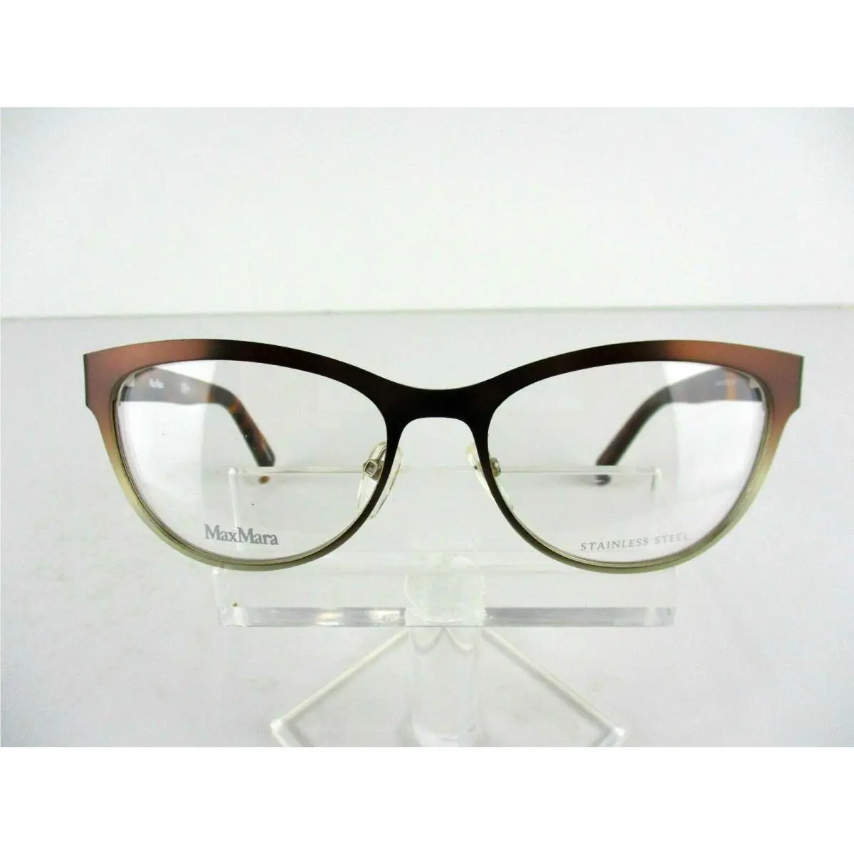 Max Mara MM 1241 Fqk Brown Gold Havana 54 x 17 135 mm Eyeglasses Frames