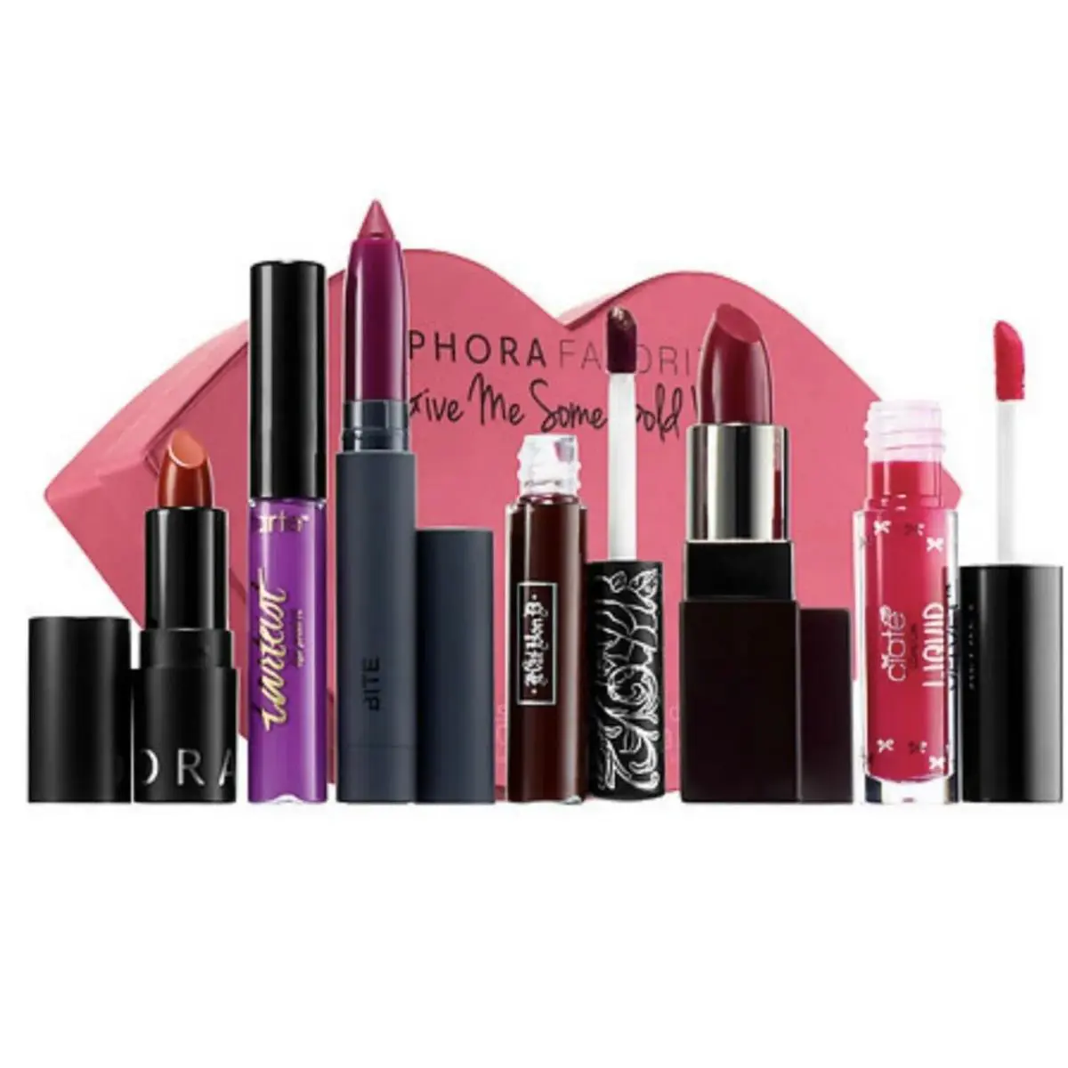 Give ME Some Bold Lip Kat Von D Damned Tarte Laura Mercier Bite by Sephora