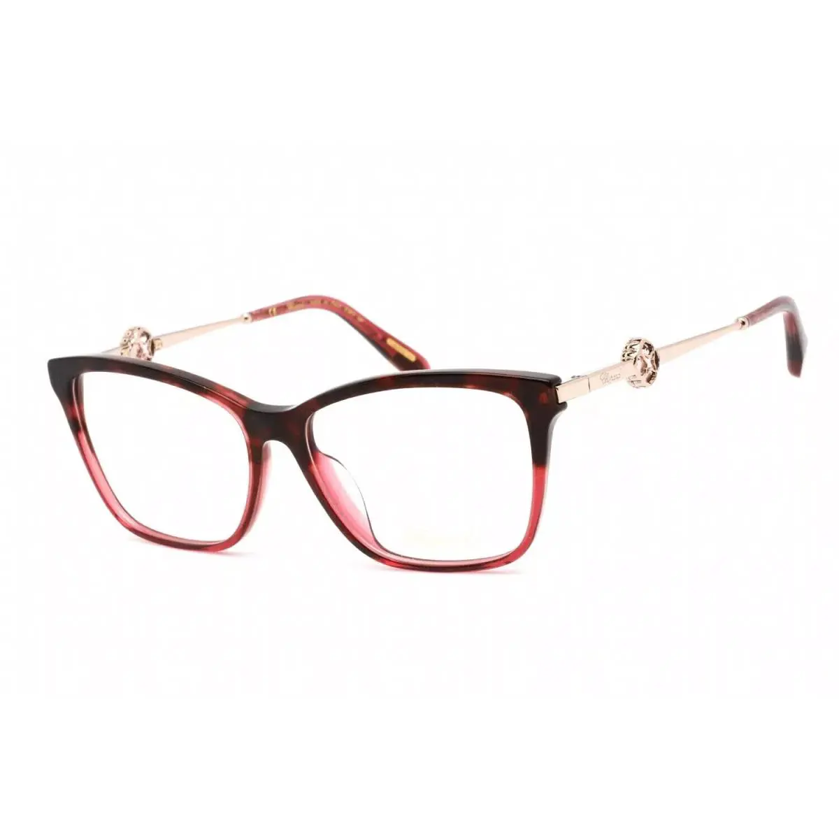 Chopard VCH318S 0XAE Eyeglasses Red Havana Glittery Frame 54mm - Frame: Red Havana Glitter