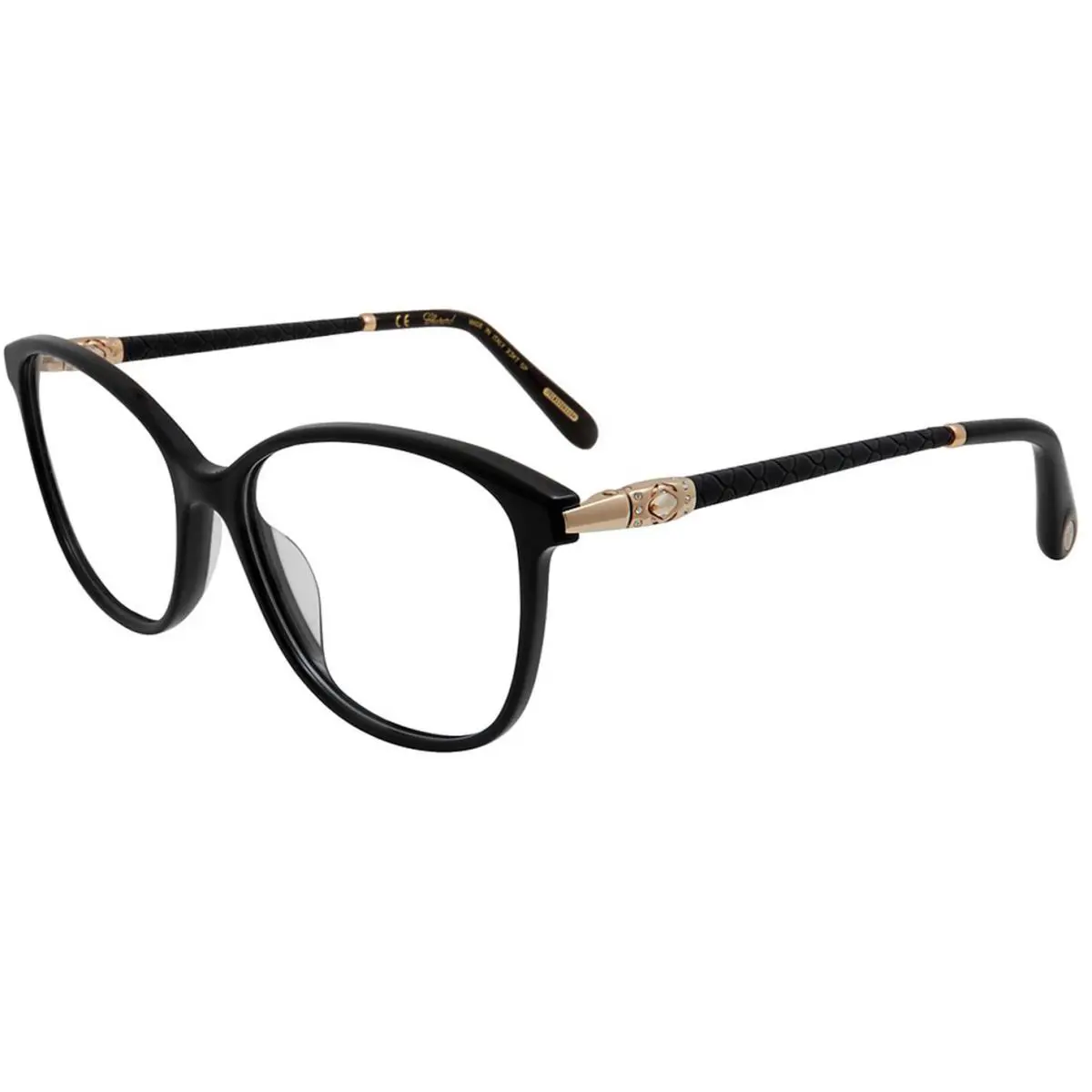 Chopard Eyeglasses VCH255S Vch 255 S 0700 Black/23K Gold Optical Frame 54-16-135