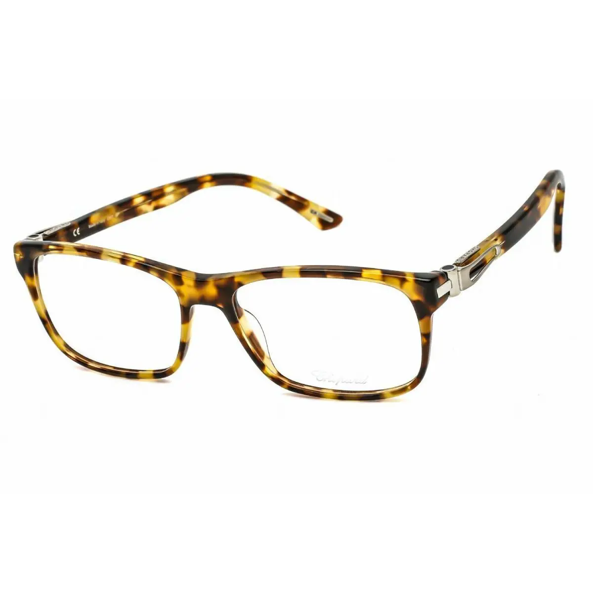 Chopard VCH145 06ZE Eyeglasses Havana Honey Silver Frame 54mm - Frame: Havana