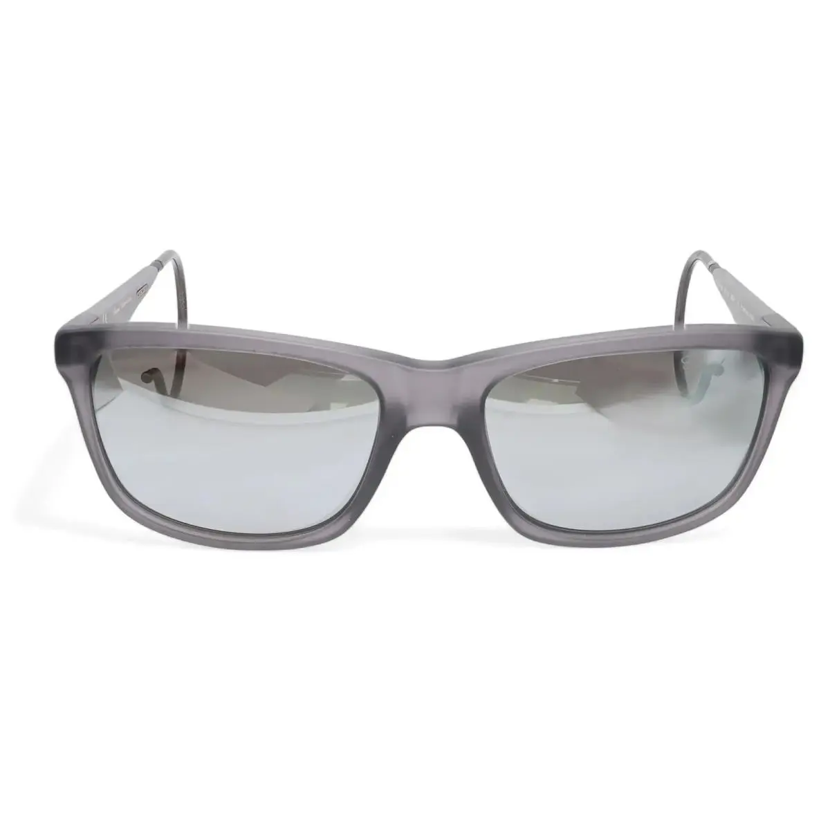 Chopard Acetate Grey Brushed Frame Smoke Polarized Lens Sunglasses 95221-0273
