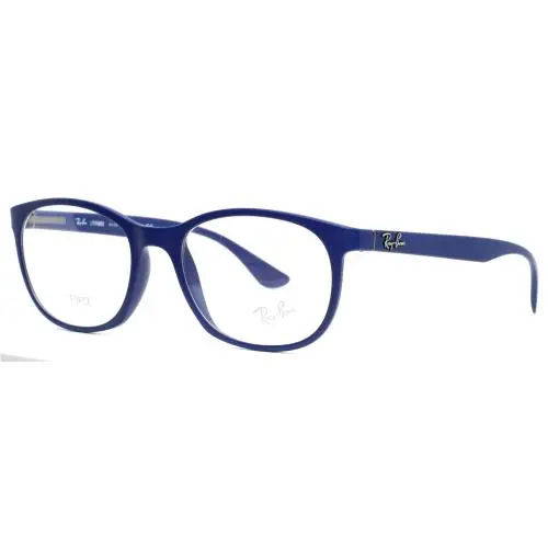 Ray Ban Liteforce RB7183 5207 Navy Mens Oval Full Rim Eyeglasses 53-19-145 B:40