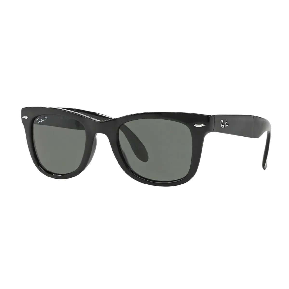 Ray-ban Wayfarer Folding RB 4105 Black/G-15 Classic Green Polarized Sunglasses - Frame: Black, Lens: G-15 Classic Green Polarized