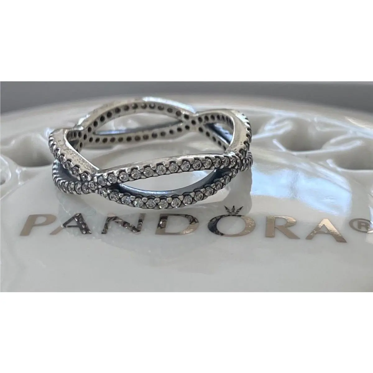 Pandora Crossing Paths Ring 190930CZ