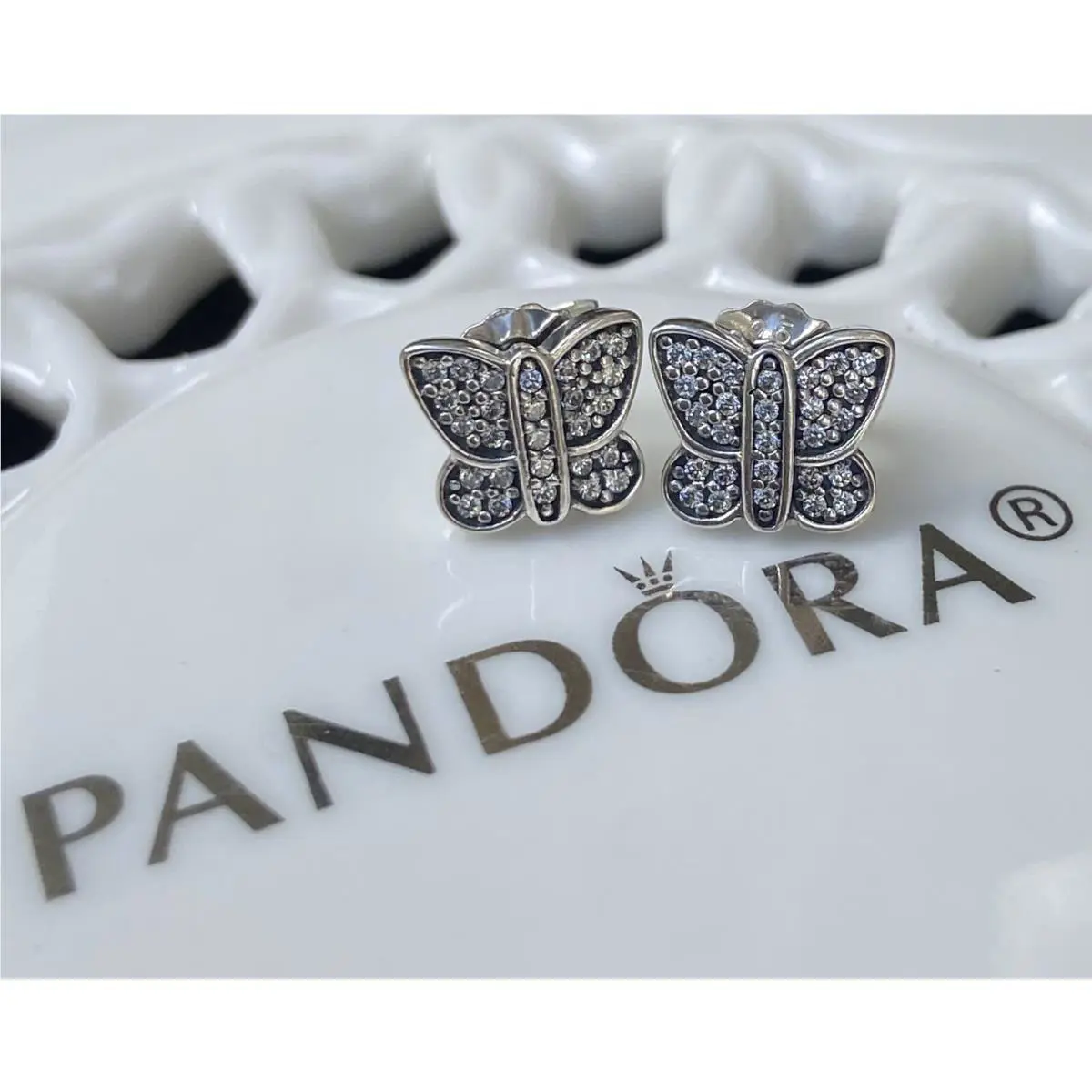 Pandora Butterfly Stud Earrings 290571CZ