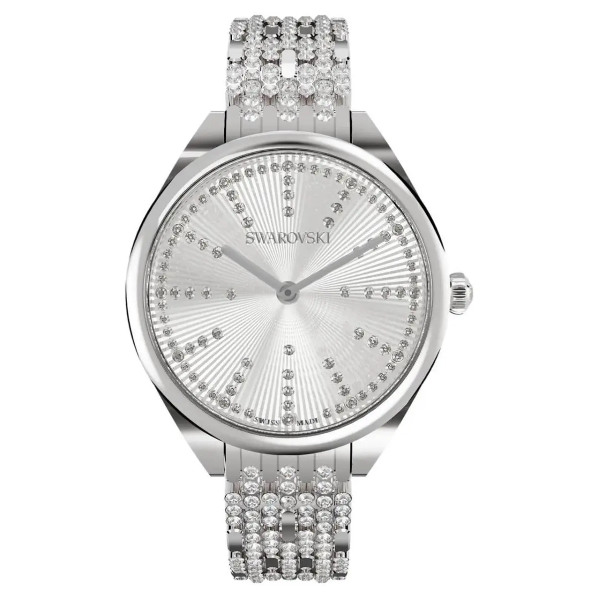 Swarovski Crystal Attract Watch Metal Bracelet Silver 5610490 - Silver