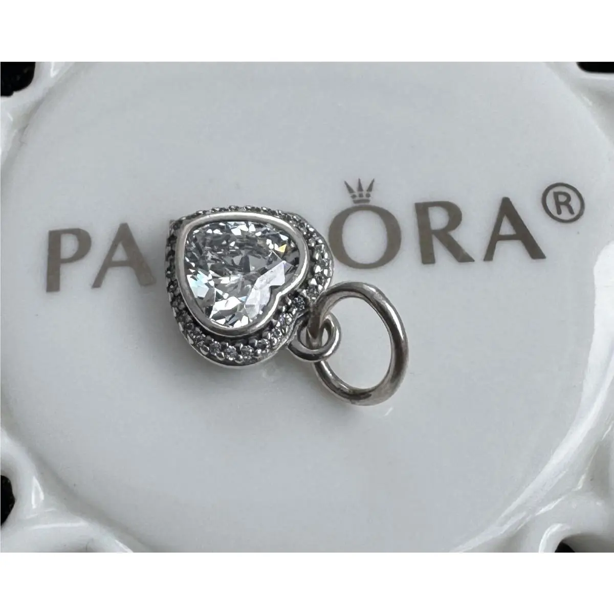 Pandora Sparkling Love Heart Pendant 390366CZ