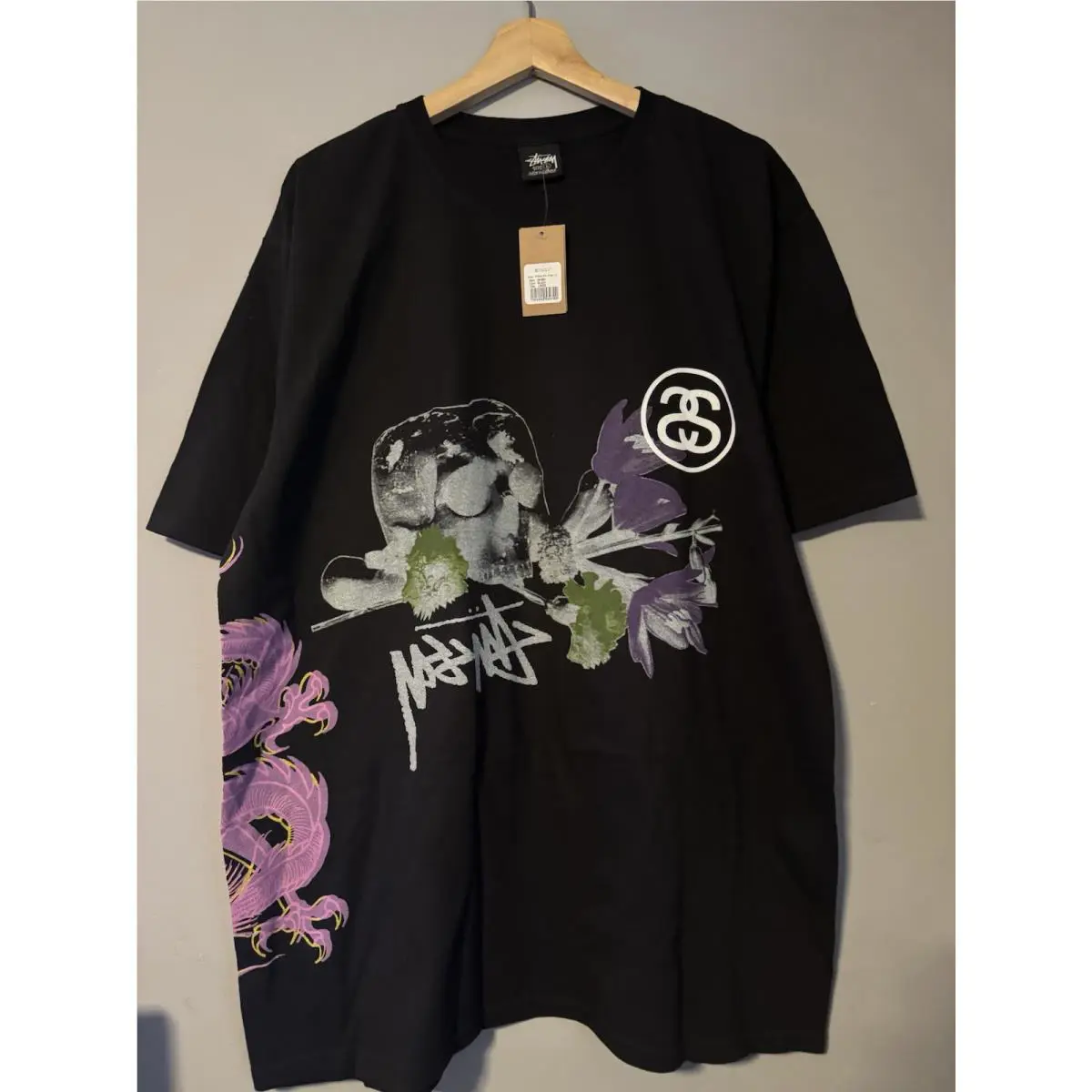 Stussy Strike Pigment Dude Test Print Tshirt Rare Large Black