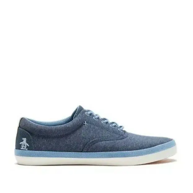 Donovan Sneaker Mens 9 Navy Lace Up Casual Shoes Box by Original Penguin