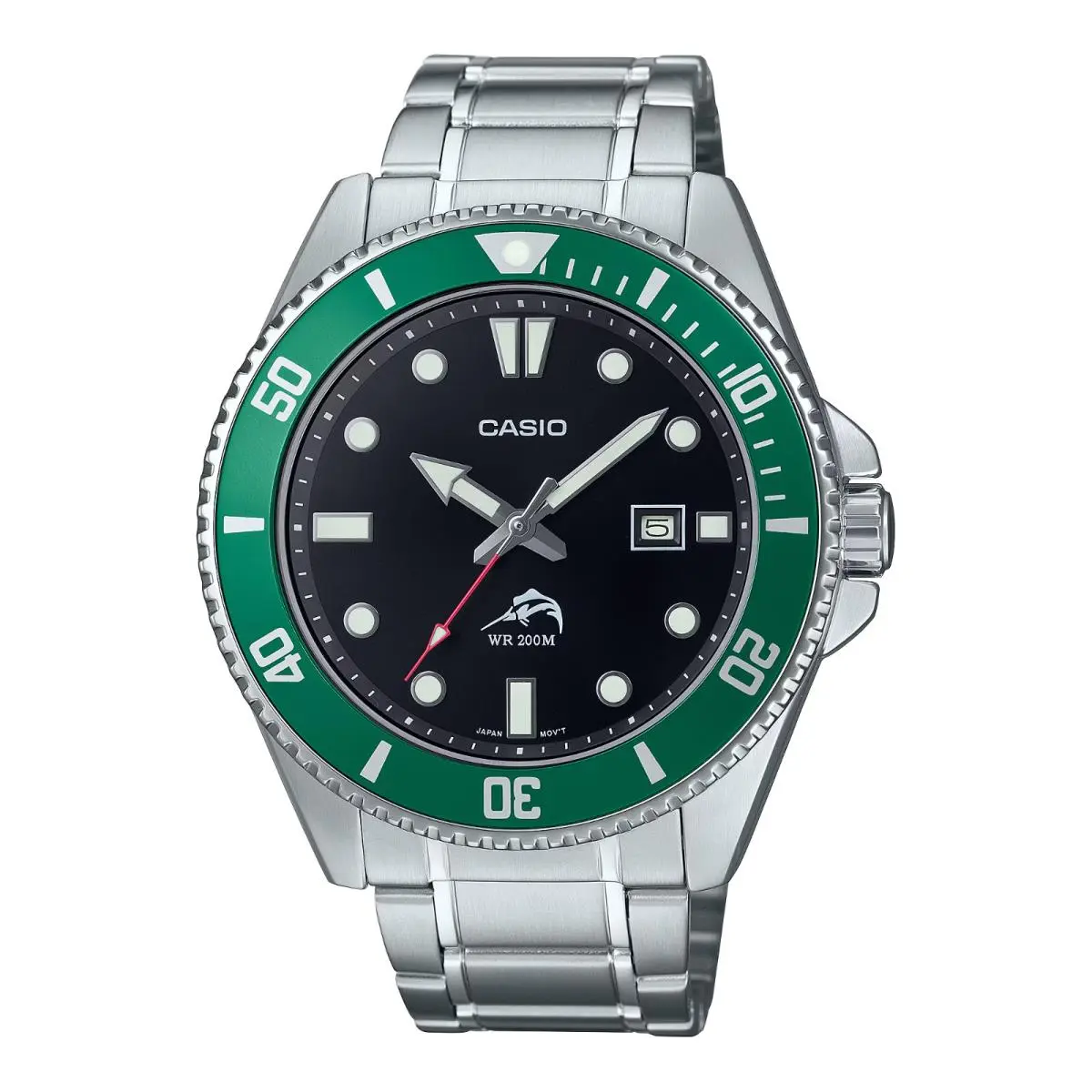 Casio MDV106DD-1A3 Men`s Stainless Steel Watch 200 Meter WR Rotating Bezel