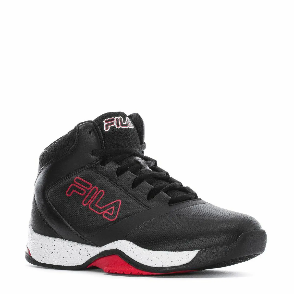 Fila Sweeper 7 Basketball Trainer Sneakers Men Shoes Black/white/red Size 10