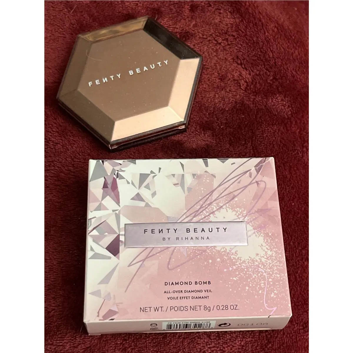 Fenty Beauty BY Rihanna Diamond Bomb Rose Rave All-over Diamond Veil 0.28 OZ