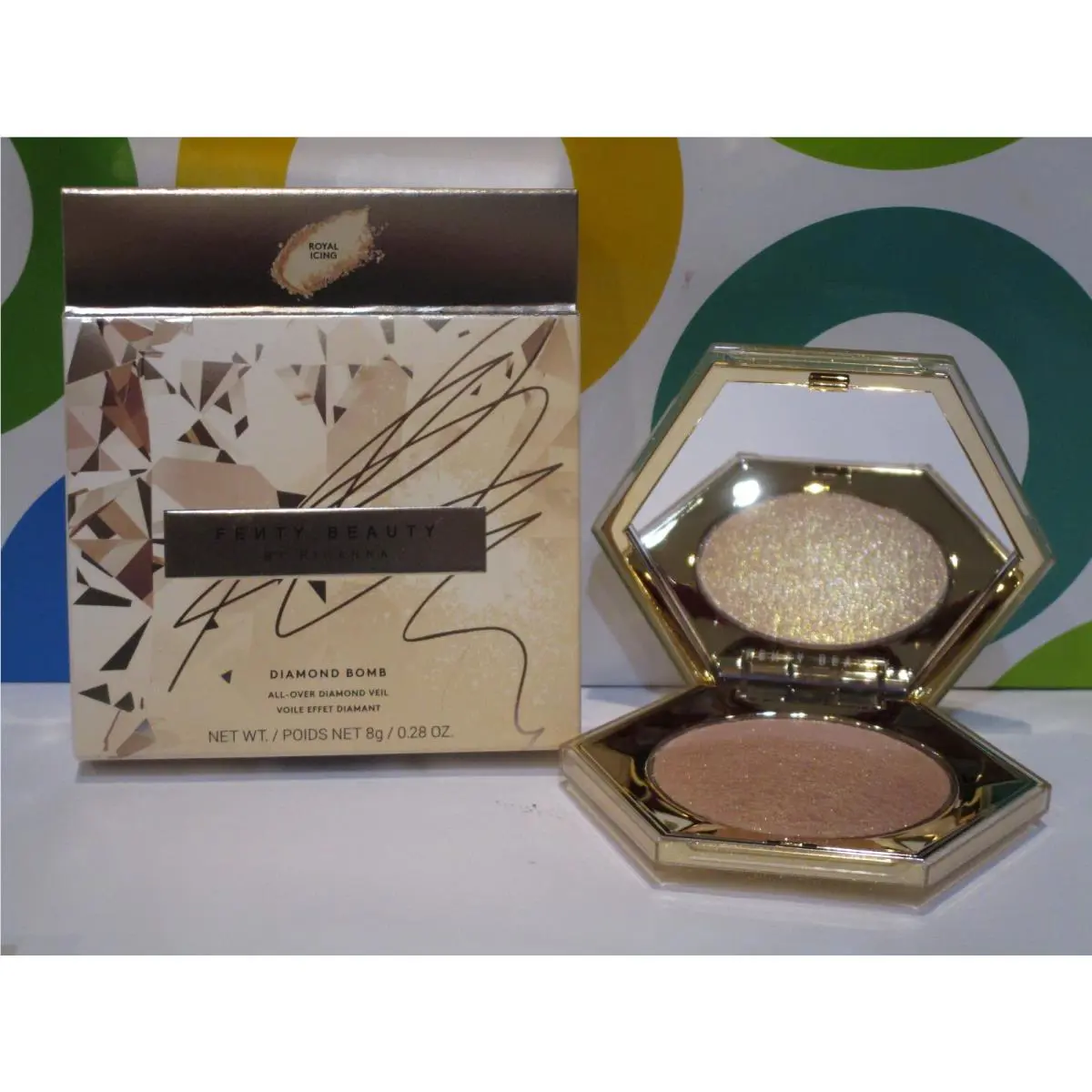 Fenty ~ Diamond Bomb All Over Diamond Veil ~ Beauty BY Rihanna Diamond Bomb All Over Diamond Veil Royal Icing