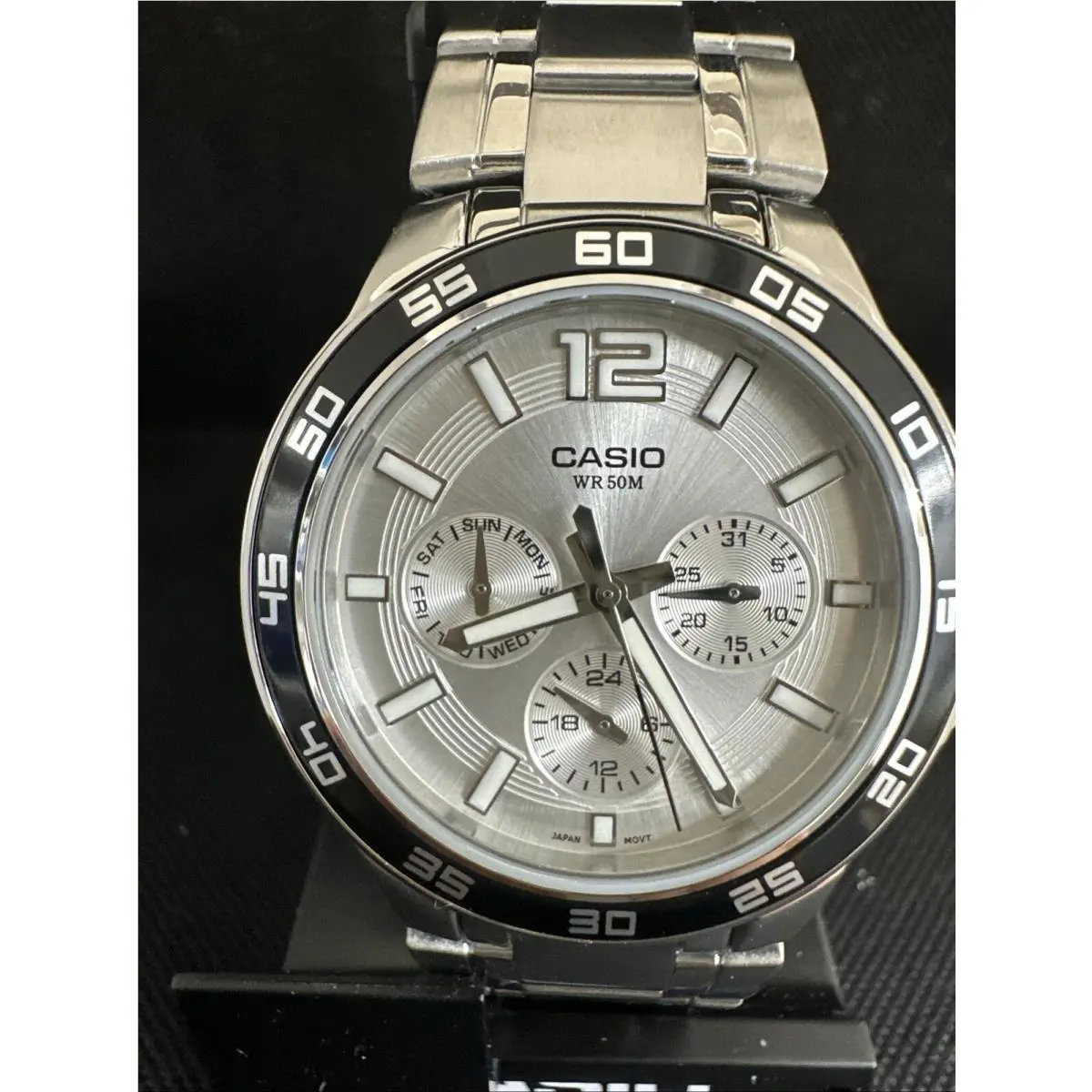 Casio Men MTP1300D-7A Stainless Steel Wrist Watch
