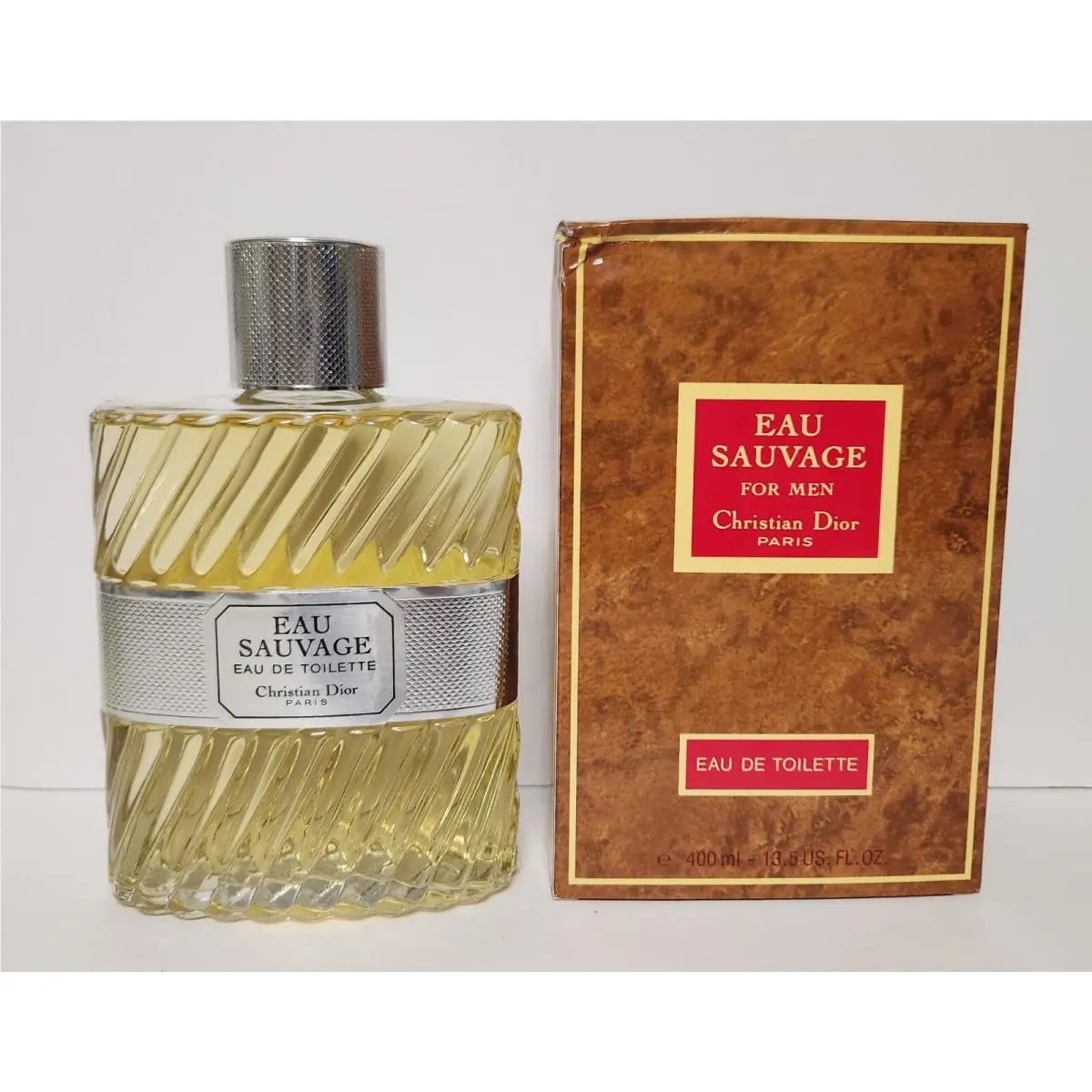 Huge 1993 Vintage Eau Sauvage Pour Homme Edt Splash For Men by Dior 13.5 fl oz