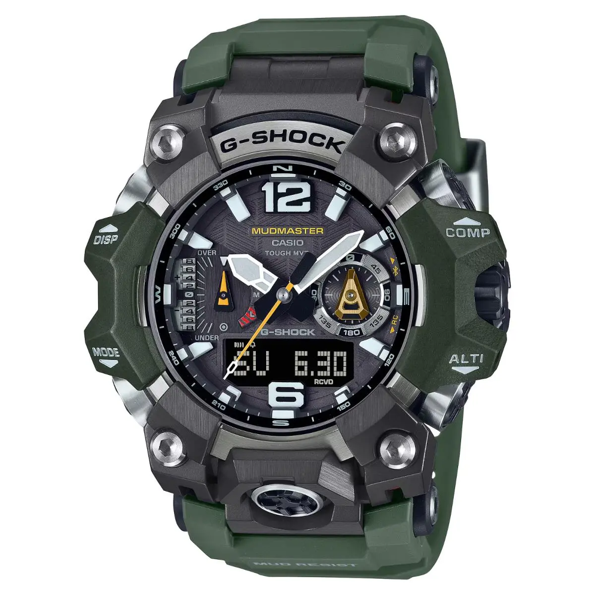 G-shock GWG-B1000-3A Mudmaster Triple Sensor Solar Bluetooth Men`s Watch by Casio