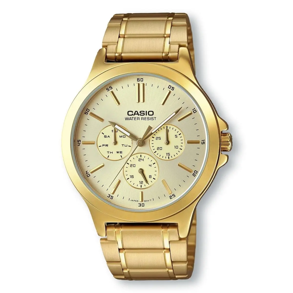 MTPV300G-9A Quartz Analog Gold Stainless Steel Watch by Casio