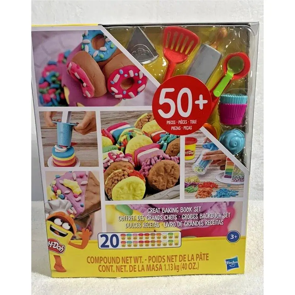 Play-doh Kitchen Creations Great Baking Book Set 50+ Pcs Toys Playset