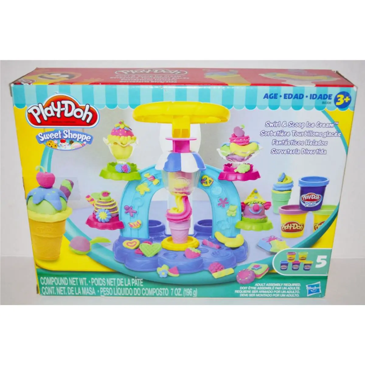 Play-doh Swirl Scoop Ice Cream Sweet Shoppe Creations Toys Playset 2014