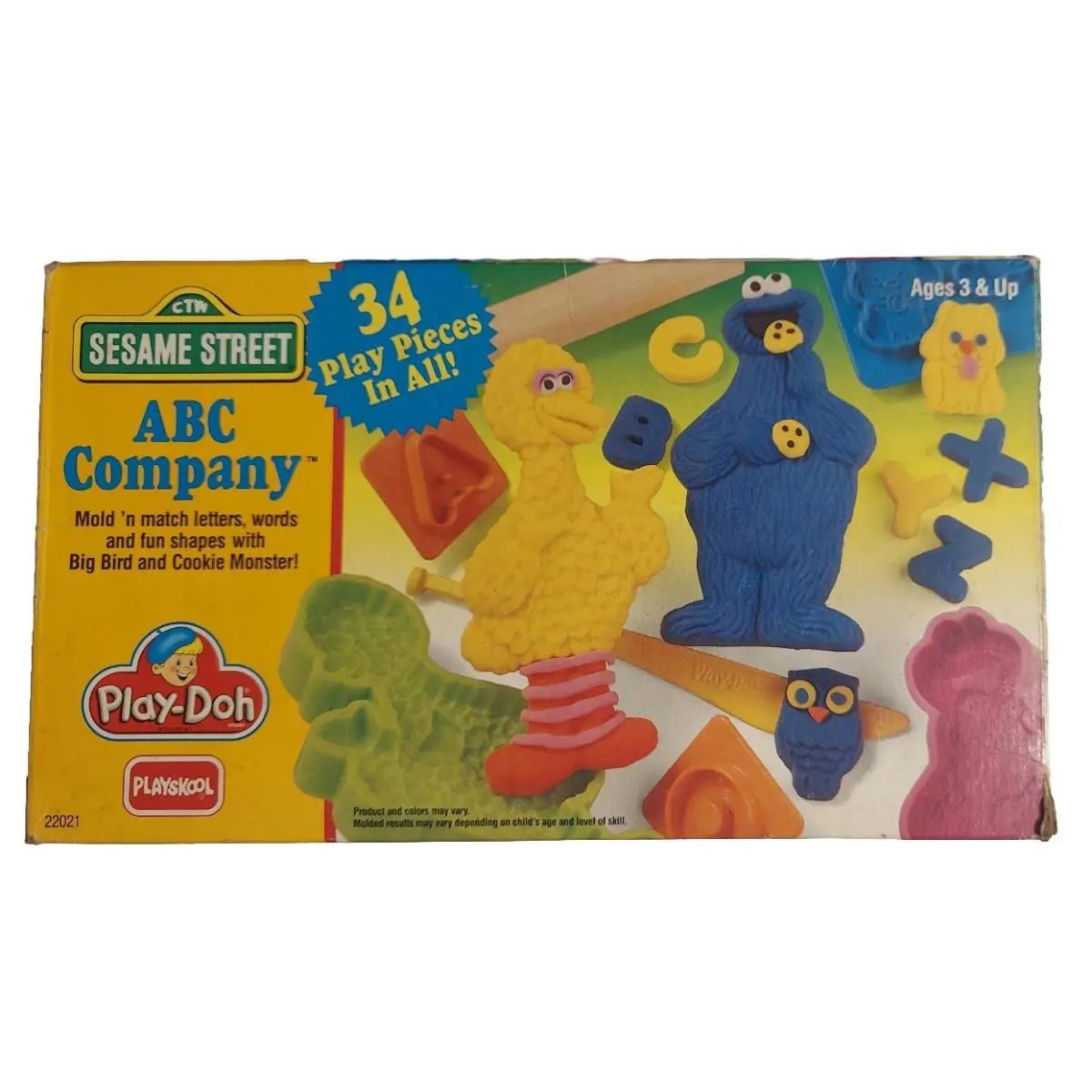 Sesame Street Abc Kenner Play-doh Vintage Set Henson Muppets 1994