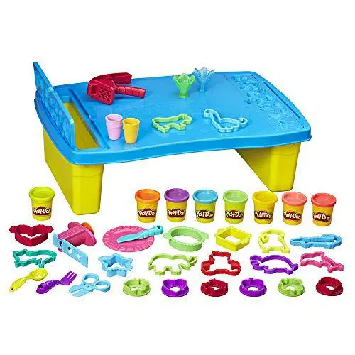 Play-doh Play `N Store Kids Table 8 Compounds 25 Tools