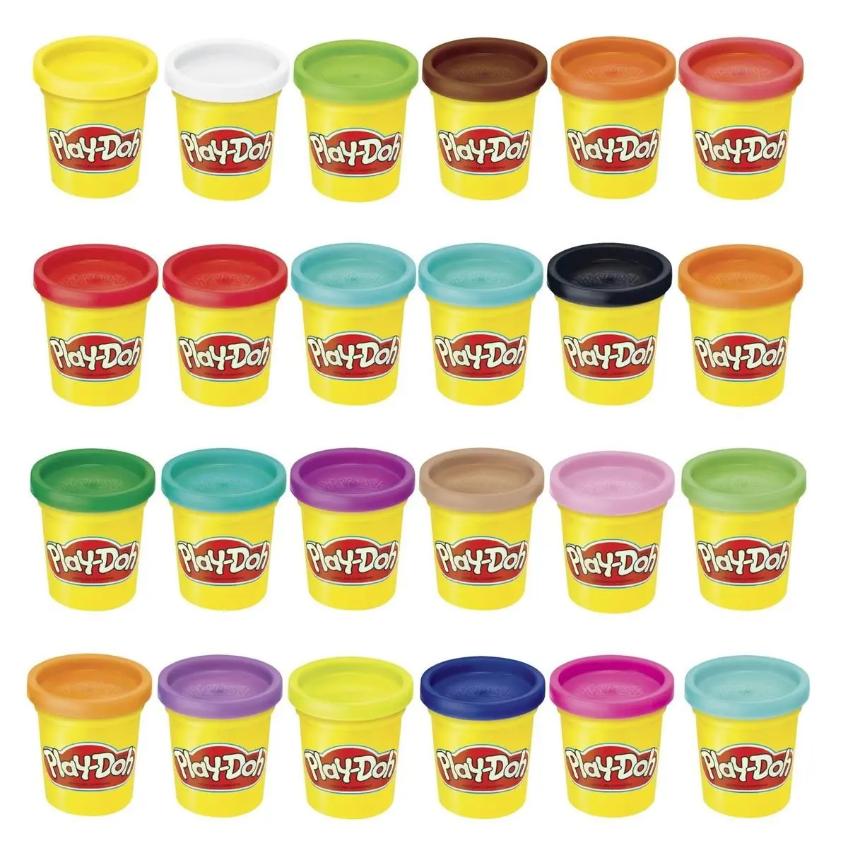 Play Doh Modeling Compound 24-Pack Case Of Colors 3 Oz Cans
