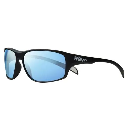 Sunglasses Vertex Matte Black Frame / Blue Water Polarized Lens RE1239 by Revo
