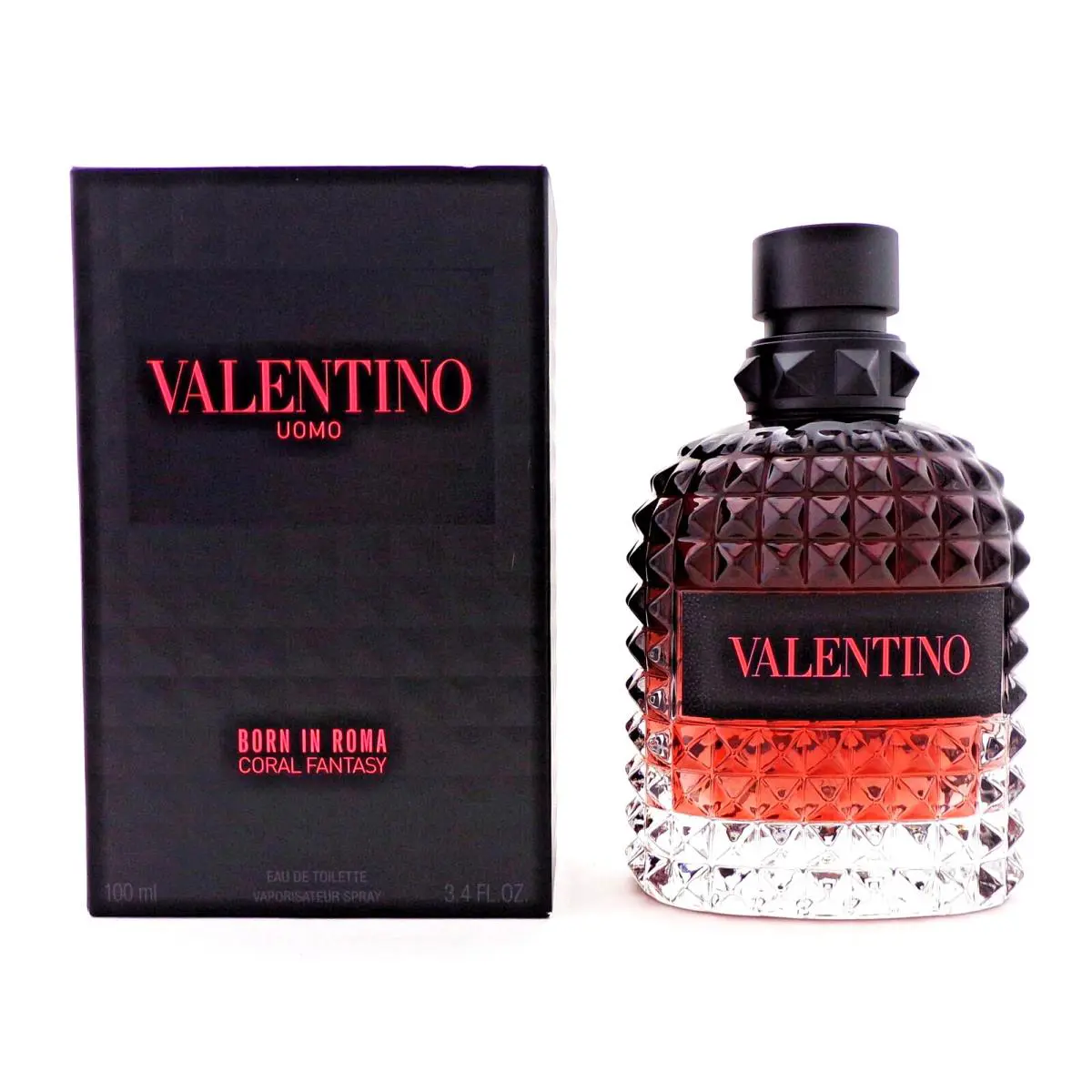 Valentino Uomo Born IN Roma Coral Fantasy 3.4 Oz. Edt Spray NO Cellophane