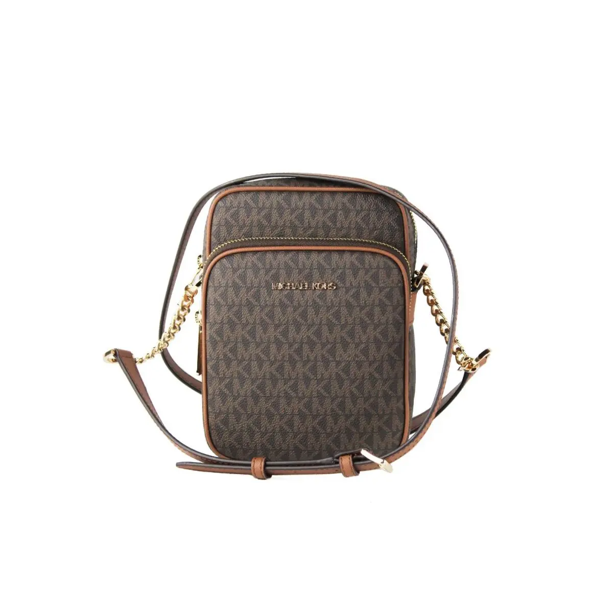 Michael Kors Signature Flight North South Chain Crossbody Bag