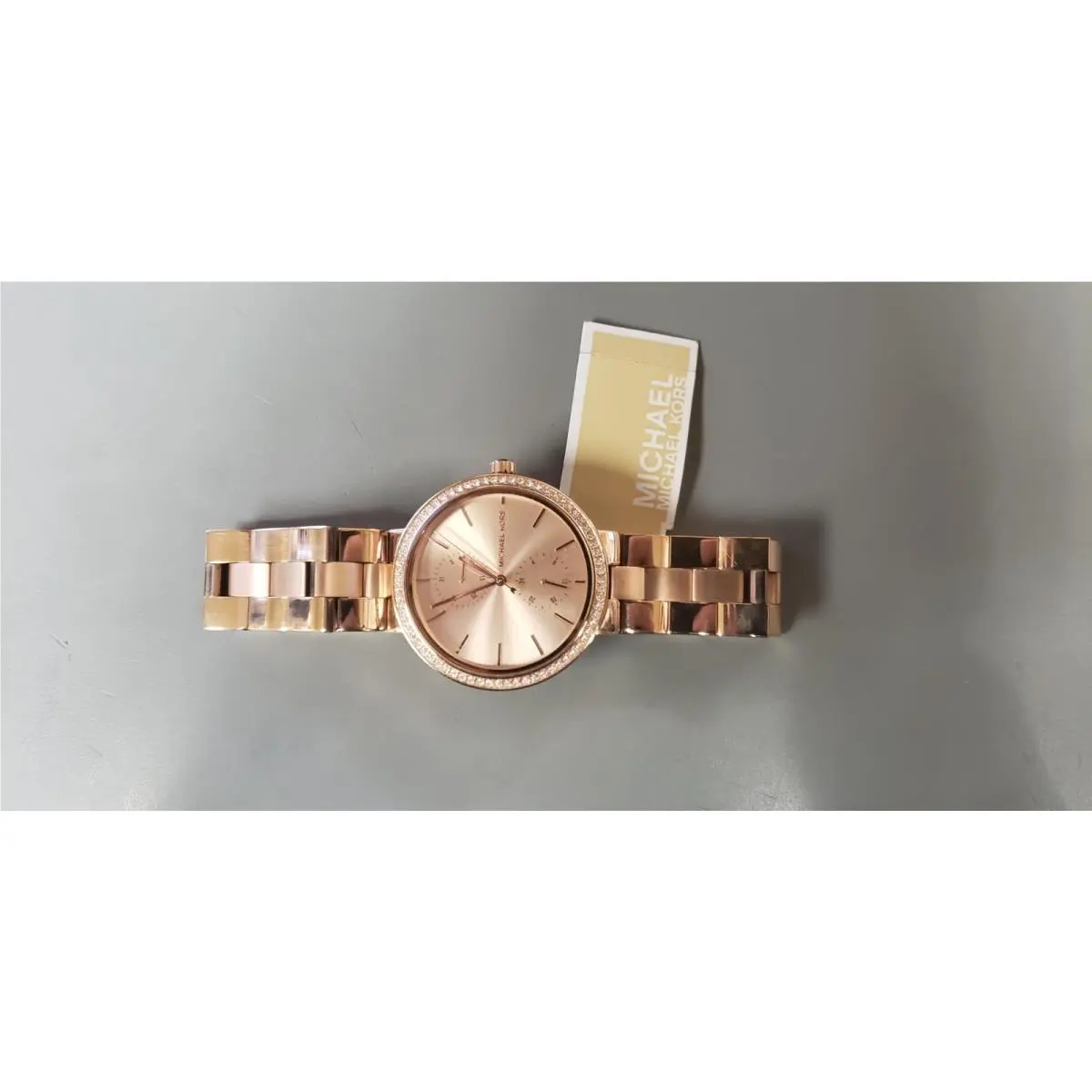 Michael Kors MK-6439 Garner Rose Gold Dial Rose Gold Stainless Women`s Watch