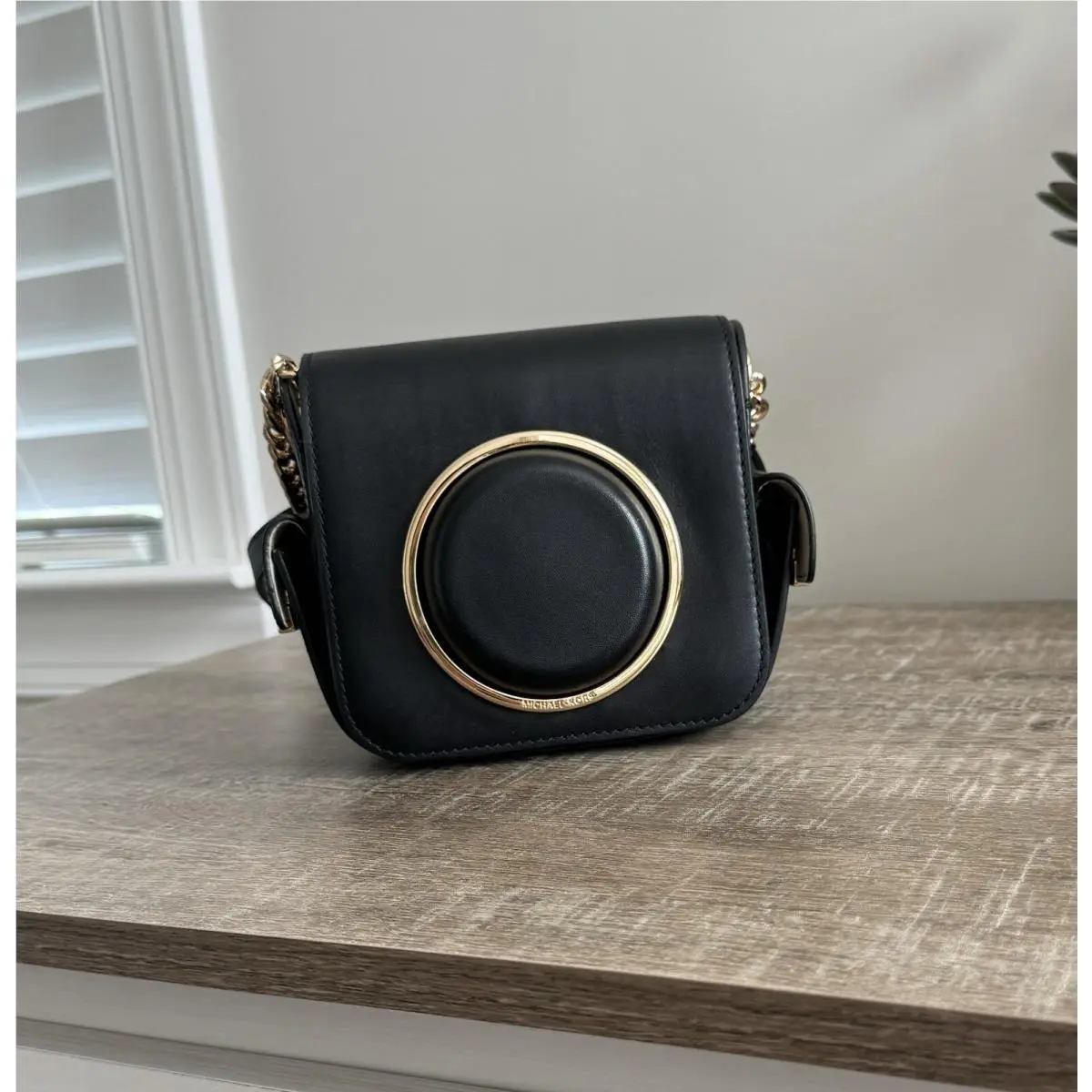Kors Camera Bag Pouch Purse - Scout Collection Black/gold