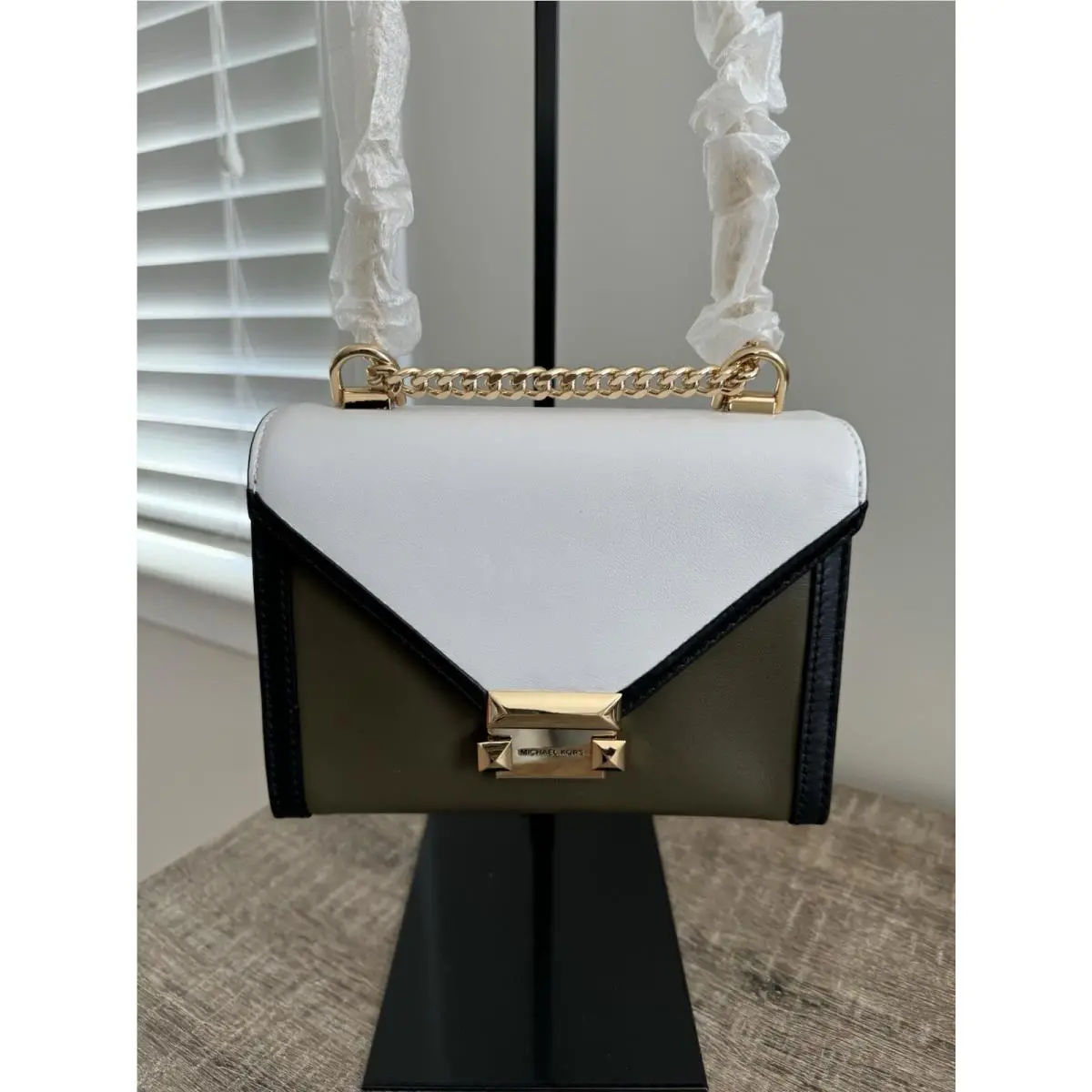 Michael Kors Whitney Small Tri-color Leather Convertible Shoulder Bag