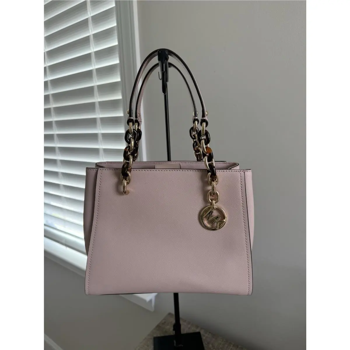 Medium North South Sofia Leather Tote In Ballet by Michael Kors