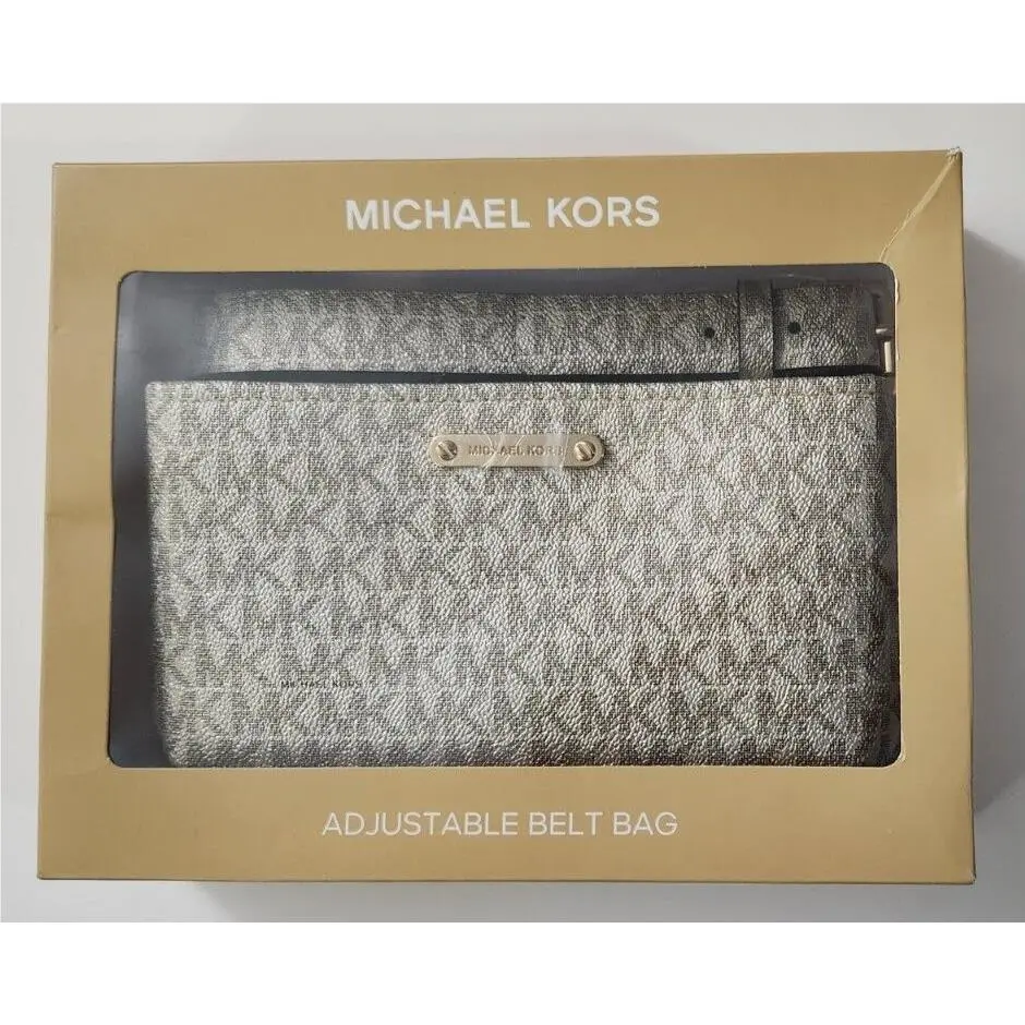 Bag Adjustable Belt Waist Bag Pack Gold Logo Womens Size S/m by Michael Kors
