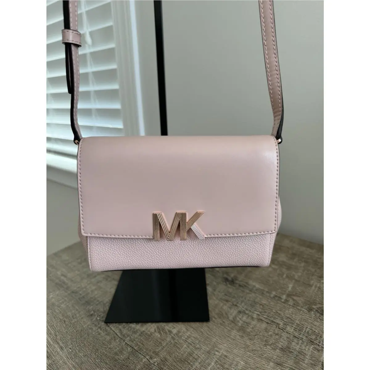 Michael Kors Montgomery Small Mini Leather Crossbody Bag Pink Blossom