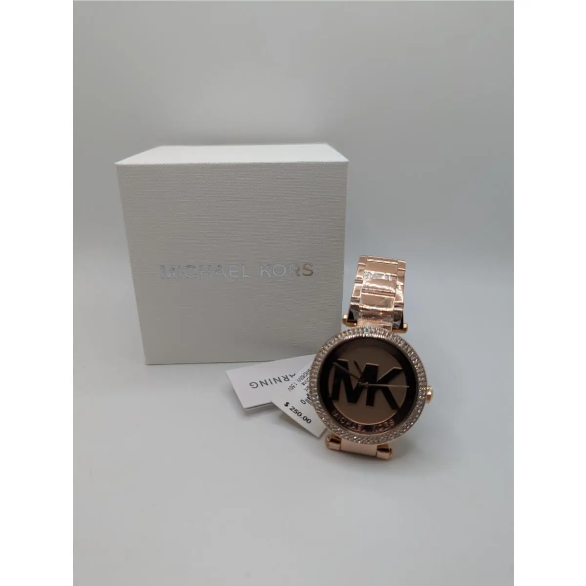 Michael Kors Parker MK5865 Womens Rose Gold Stainless Steel Analog Wristwatch
